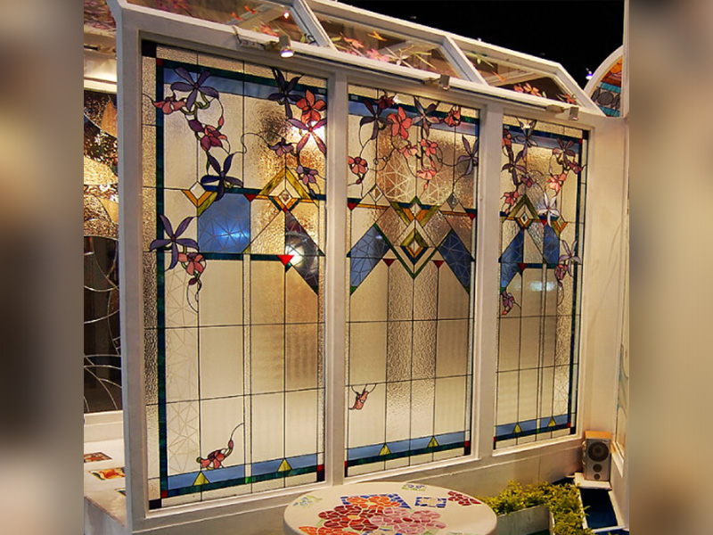 สเตนกลาสรางตะกั่ว Stained Glass ( Lead Rails )